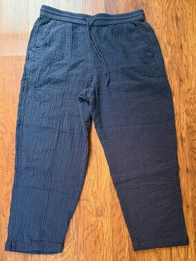 J. Crew Women’s Navy Gauze Drawstring Joggers